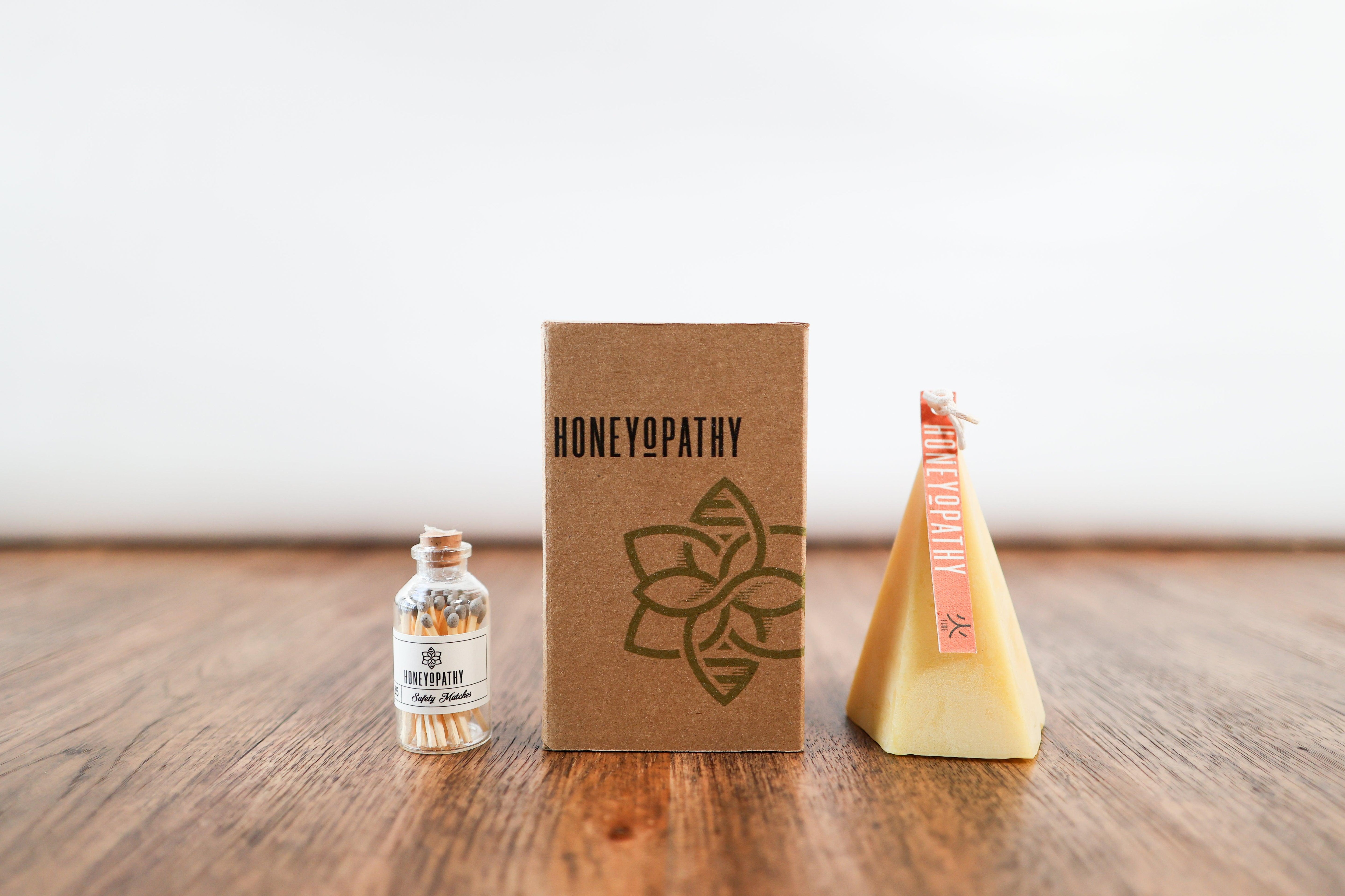 Bliss Qi Energy Pure Beeswax Candle - Honeyopathy