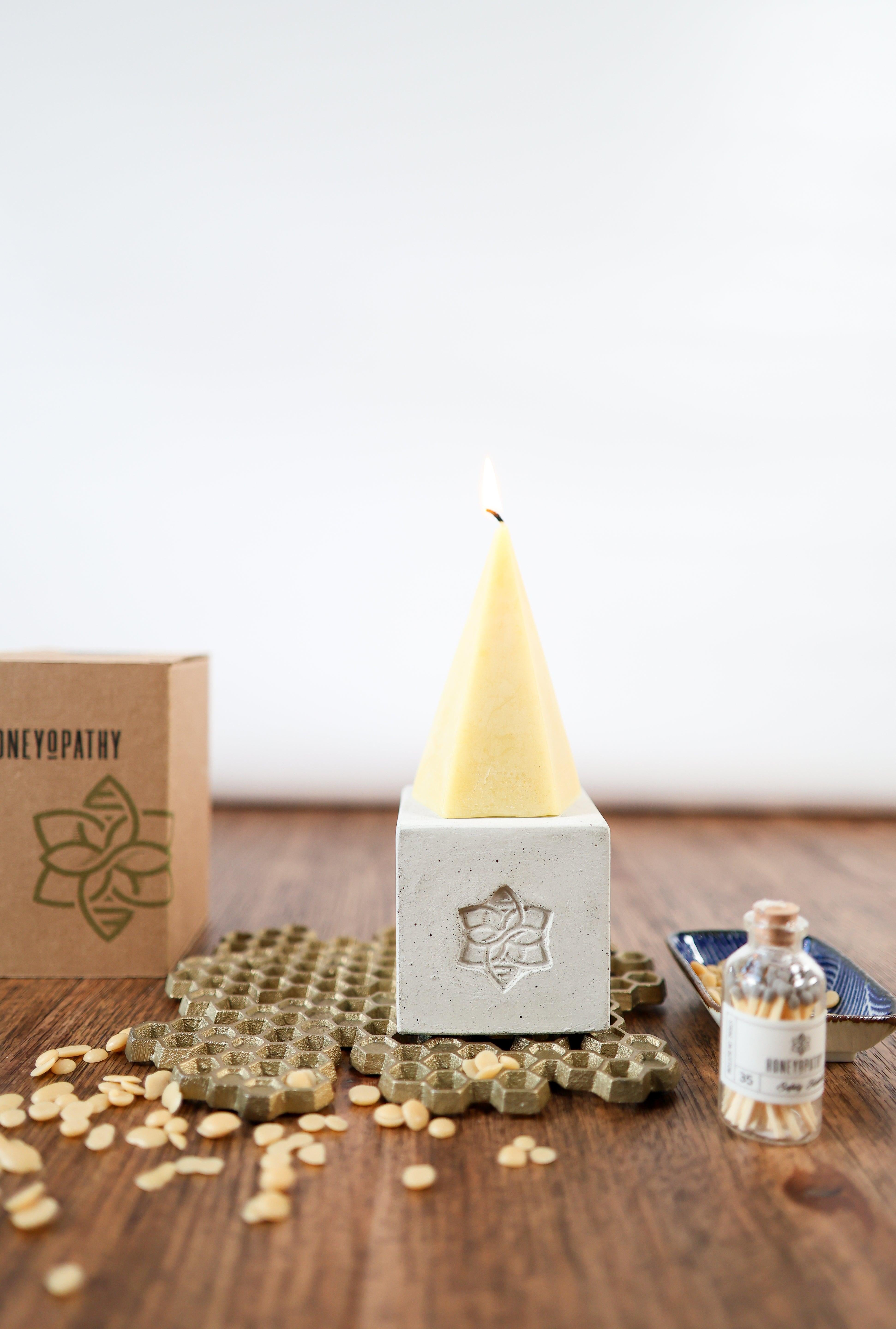 Exuberance Qi Energy Pure Beeswax Candle - Honeyopathy