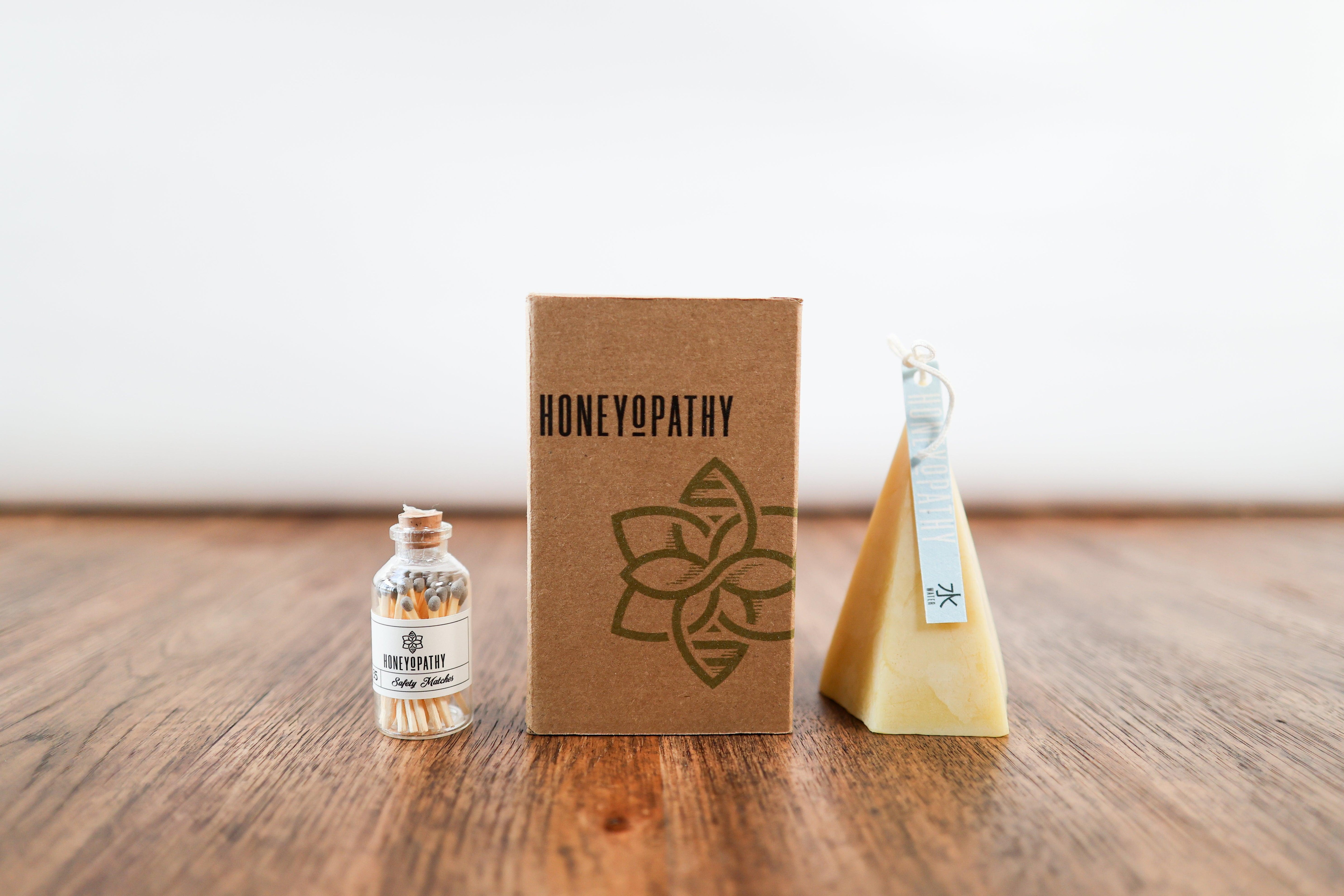 Vitality Qi Energy Pure Beeswax Candle - Honeyopathy