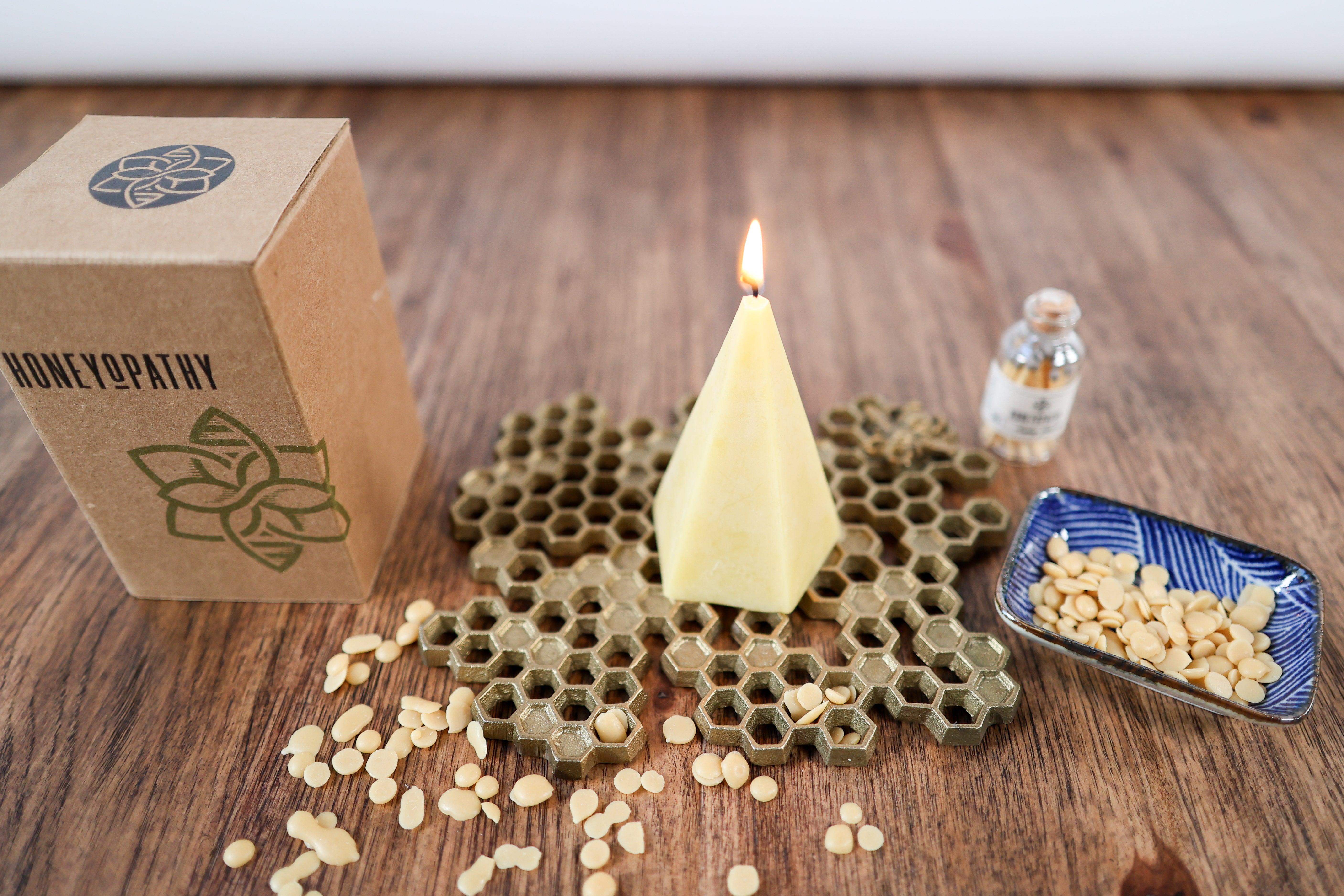 Qi Energy Aromatherapy Beeswax Candle Gift Set - Honeyopathy