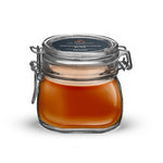 Raw Infused Honey - Bliss Qi 17oz Bormioli Rocco Swing Top Fido Canning Glass Jar 
