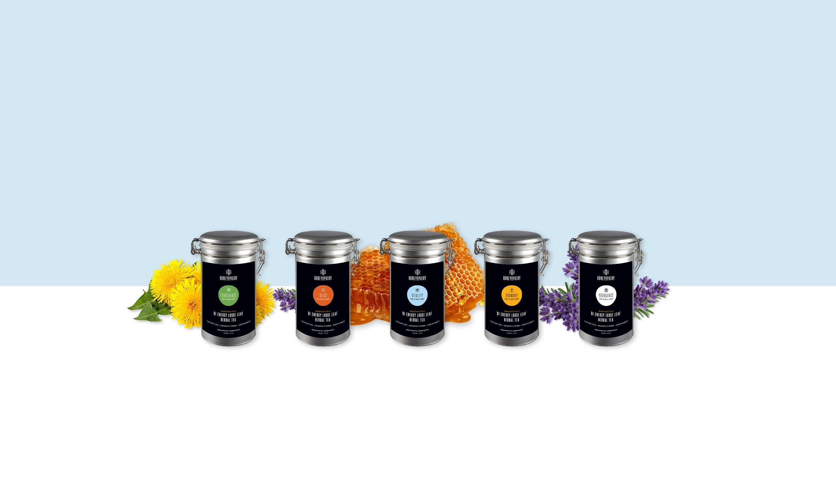 Organic Loose Leaf Herbal Tea Gift Set - Aromatherapy